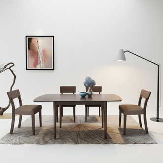 Esstisch Tisch + Stühle Gruppe Esszimmer Wohnzimmer Garnitur Design Set