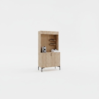 Esszimmer Anrichte Sideboard Braun Farbe Modern Design Kaffeeschrank
