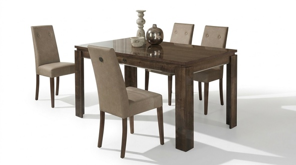 Esszimmer Esstisch 4x Stuhl Garnitur Küchen Stühle Gruppe Tisch Neu Set 5tlg.