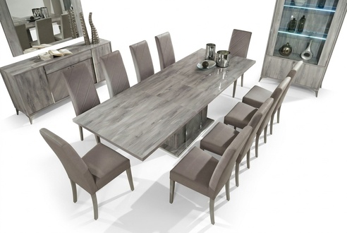 Esszimmer Esstisch Stuhl Gruppe Tische Holz Garnitur Tisch Modern Neu Set 9tlg.