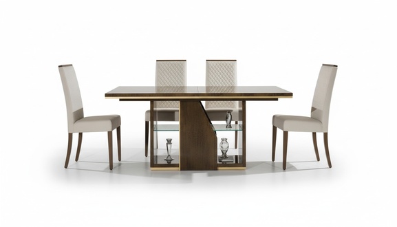 Esszimmer Esstisch Stuhl Holz Stühle Tisch Gruppe Garnitur Modern Neu Set 5tlg.