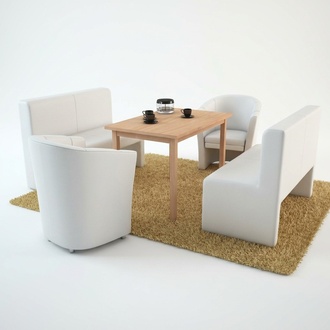 ESSZIMMER GRUPPE SET LEDER GARNITUR BANK SESSEL ESSTISCH Neu SOFORT LIEFERBAR