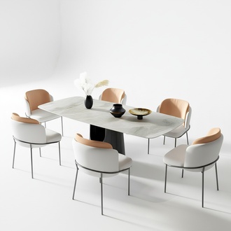 Esszimmer Marmor Tische Essgruppe Set Stuhl Gruppe Neu Tisch Design Stühle 7tlg