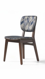 Esszimmer Polsterstuhl Moderne Design Textil Stuhl Mehrfarbig Luxus Möbel