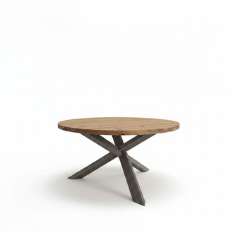 Esszimmer Rund Esstisch Holz runden Küchentisch Stil modern braun 140cm