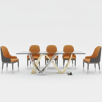 Esszimmer Säulen Tische Italienische Möbel Restaurant Esstisch Tisch Luxus Neu