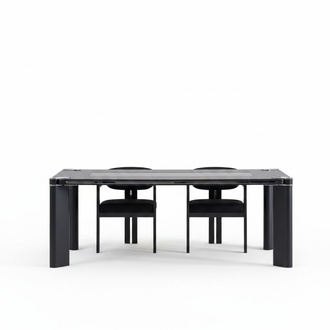 Esszimmer Set 6x Stühle Esstisch Esszimmer Designer Holz Stuhl Garnitur Neu