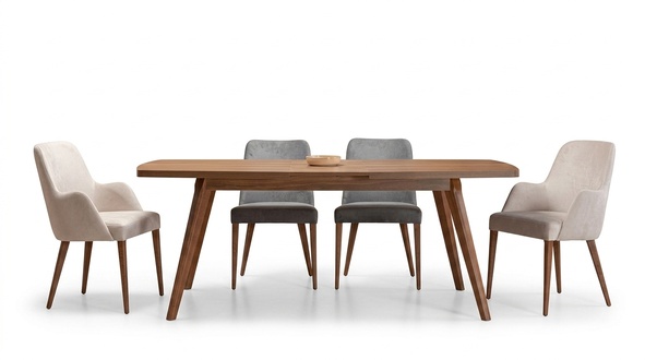 Esszimmer Set 9tlg Essgarnitur Modern Stil Esstisch mit 4x Stühle Anrichte