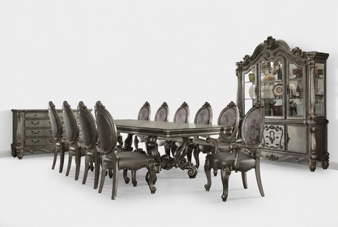 Esszimmer Set Barock Rokoko Tisch 10x Stühle Anrichte Kommode 13tlg.Gruppe neu