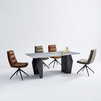 Esszimmer Set Esstisch 6x Stühle Polsterstühle Designer Luxus Möbel