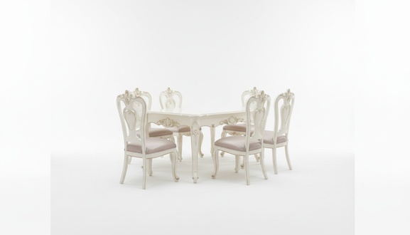 Esszimmer Set luxuriös Esstisch 6х Stühle klassische Möbel 7tlg neu