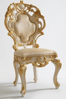 Esszimmer Stühle Holz Luxus Sessel Stuhl Weiß Stühle Wohnzimmer Möbel Barock Neu