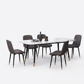 Esszimmergruppe Tisch 5x Stühle Sitzgruppe Essgruppe Esszimmergarnitur Tisch Neu