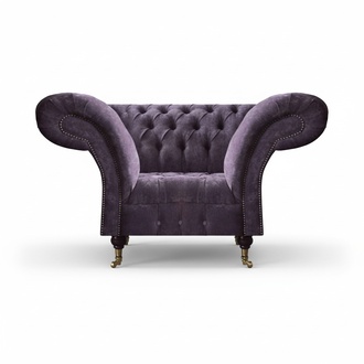 Exklusiver Chesterfield Polstersessel Designer Wohnzimmer Einsitzer