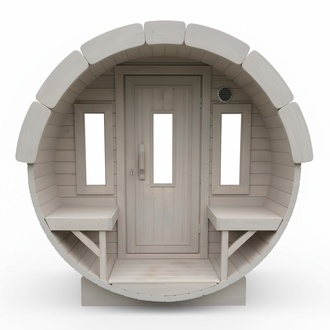 Fasssauna Holz Sauna Gartensauna Campingfass Saunafass 3,5m Holzsauna