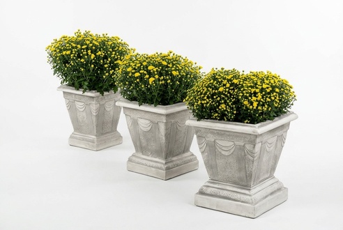 Figur Blumenkübel Pflanz Kübel Dekoration Figur Blumentöpfe Garten Vasen