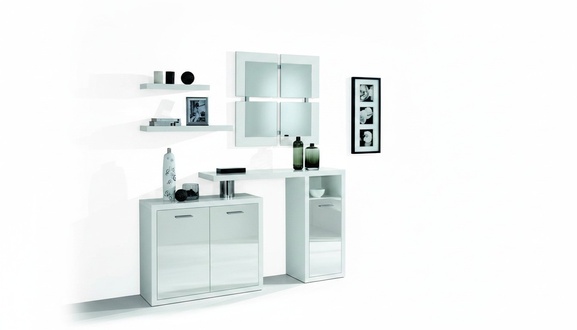 Flur Garderobe Konsole Tisch Eingang Tische Wand Kommoden Hochglanz neu Konsolen