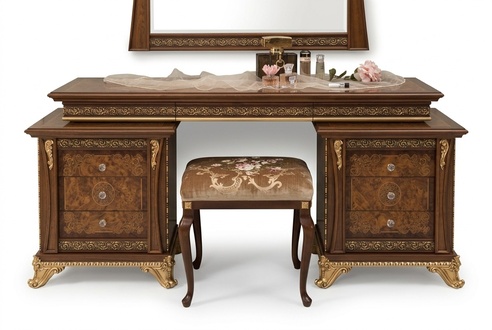 Frisierkommode Frisiertisch Barock Antik Stil Schminktisch Tische Konsolen Tisch