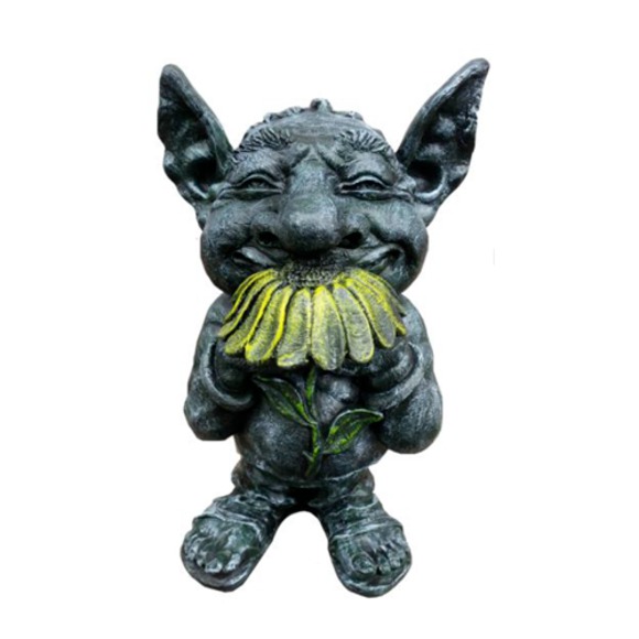 Deko Figur Statue Skulptur 44 cm FIguren Statuen Skulpturen Drachen Troll