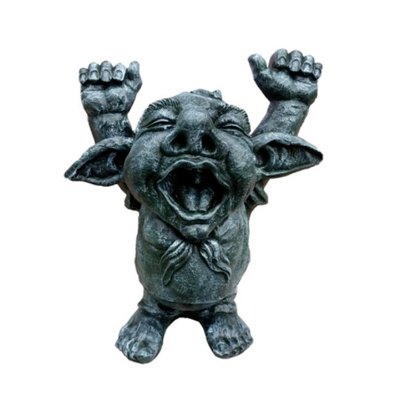 Deko Figur Statue Skulptur 44 cm FIguren Statuen Skulpturen Drachen Troll