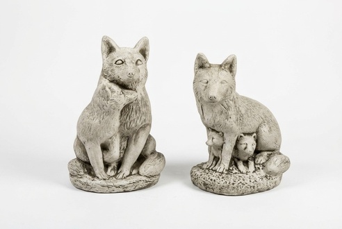 Garten Deko Fuchs Statue Skulptur Figuren Skulpturen Designer Figur Statuen