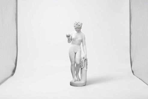 Garten Dekoration Frau 61cm Terrasse Stein Figuren Figur Deko Statue