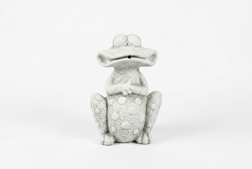 Garten Dekoration Frosch Terrasse Stein Figuren Figur Deko Statue Skulptur