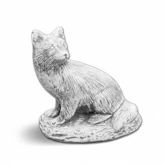 Garten Dekoration Fuchs Terrasse Stein Figuren Figur Deko Statue Skulptur