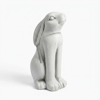 Garten Dekoration Hase Terrasse Stein Figuren Figur Deko Statue Skulptur