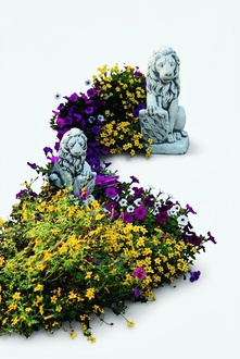 Garten Dekoration Löwe Statue Skulptur Figuren Skulpturen Designer Figur
