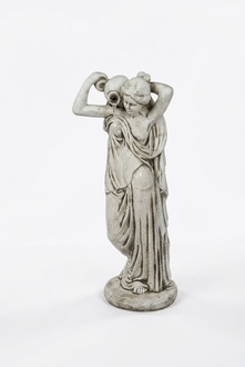 Gartenfigur "Frau Fontaine" 76cm Teichfigur Menschen Steinguss Gartendeko