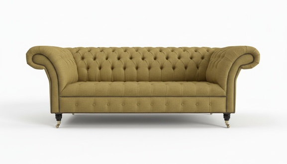 Gelbe Designer Sofa Couch Polster XXL 3 Sitzer Big Sofas Couchen Textil