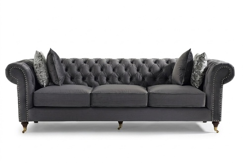 Gemütliche Couch - Klassische Chesterfield Sofa Polster Lümmel Couchen
