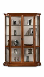 Glasschrank Luxus Vitrinen Schränke Braun Vitrine Italienische Möbel