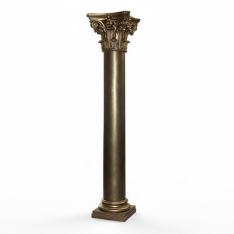 Goldene Säule Stütze Säulen Antiker Stil Handarbeit Handbemalt Hotel
