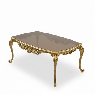 Goldener Couchtisch Beistelltisch Kaffeetisch Design Tisch Wohnzimmer