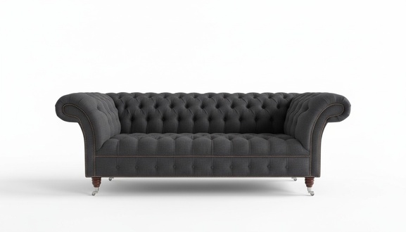 Graue Designer Sofa Couch Polster XXL Textil Leder 3 Sitzer Big Sofas