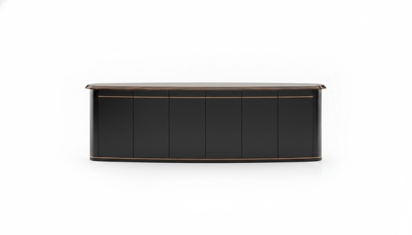 Graue Holz-Konsole modern, elegante Design, vielseitig, langlebig