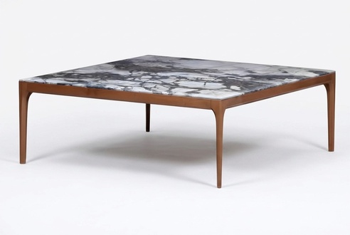 Grauer Esstisch aus Holz modern elegant für Wohnzimmer