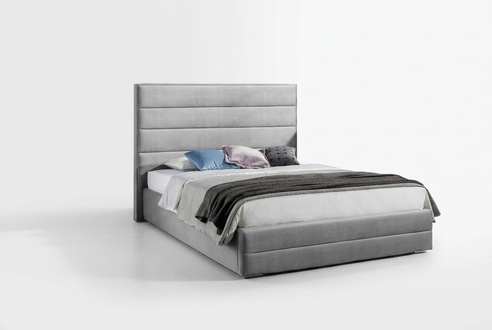 Graues Bett Moderne Bettgestelle Schlafzimmer Polster Möbel Luxus Hotel Betten