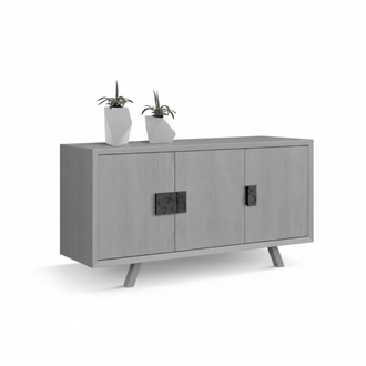 Graues Luxus Sideboard Moderne Anrichte Stilvolle Kommode Wohnzimmer