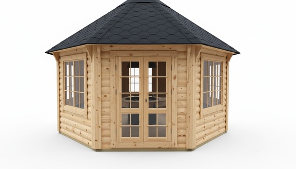 Grillhütte Grill Grillkota Hütte Haus Finnische Grills Grillhaus 14,90 m² Kota