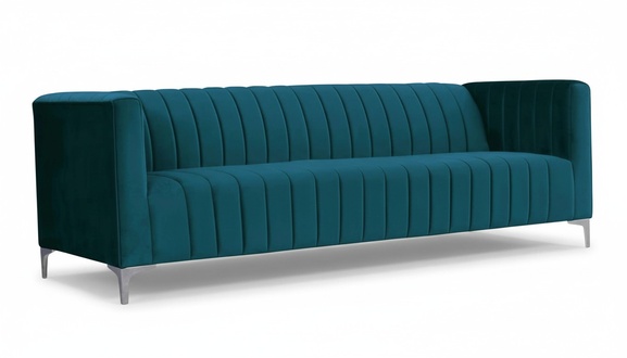 Grün Stoff Wohnzimmer Design Couchen Polster Sofa Sofas Dreisitzer Couch 220cm