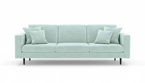 Grüne Stoff Italienische Möbel Wohnzimmer Design Couchen Polster Sofa Sofas xxl