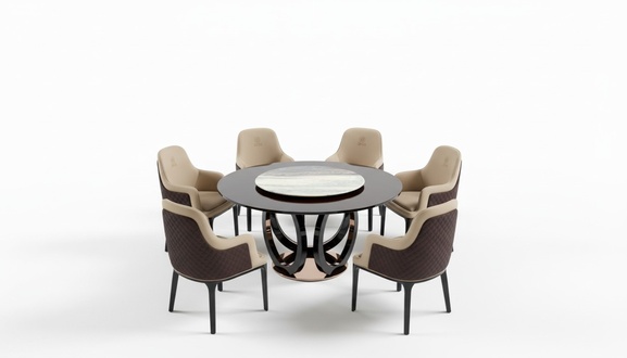 Gruppe Ess Tisch Sitz Wohn Zimmer Garnitur Tische Polster Holz Stuhl 6x Stühle