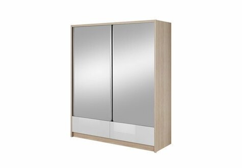 Garderobe Aufbewahrung 180cm Regal Schrank Archiv Schiebetüren