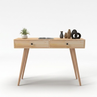 Hochwertig Beige Konsolentisch Design Holz Tisch Konsole Konsolentische