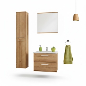 Hochwertige Badmöbel Badezimmer Design Sets Waschbecken Qualität Möbel 3tlg.