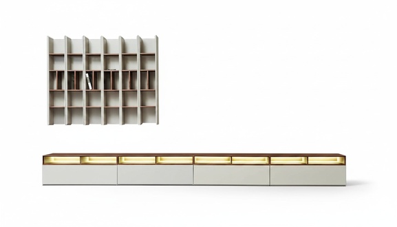 Hochwertige Design Wohnwand Schrank RTV Sideboard Lowboard Wohnzimmer