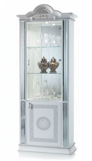 Hochwertige Vitrine Vitrinen Luxus Schrank Holz Italienische Stil Möbel Glas Neu